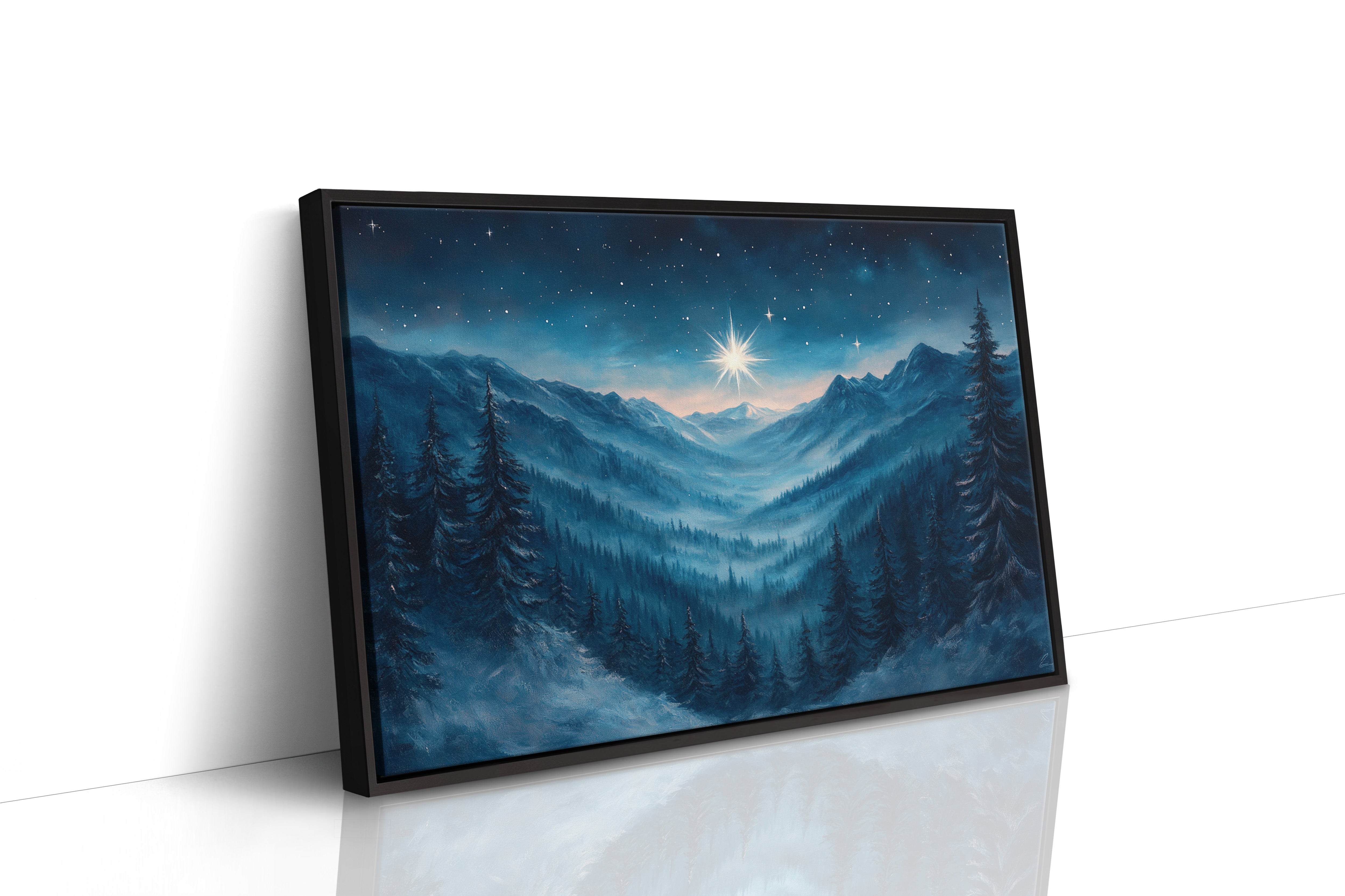 Northern Peaks Hold Winter's Light