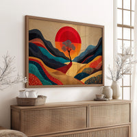 Lone Tree Dances At Sunset's Peak