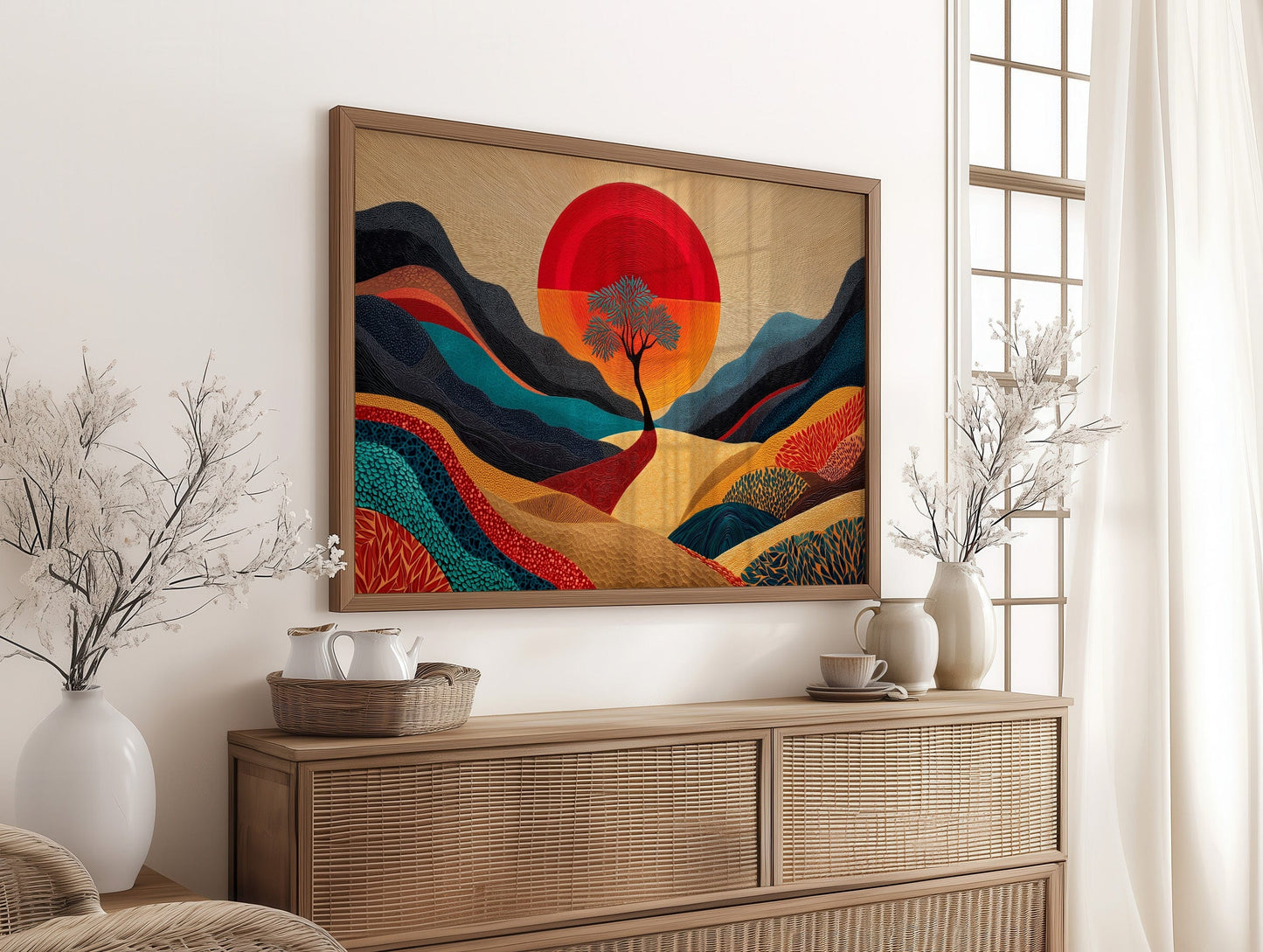 Lone Tree Dances At Sunset's Peak