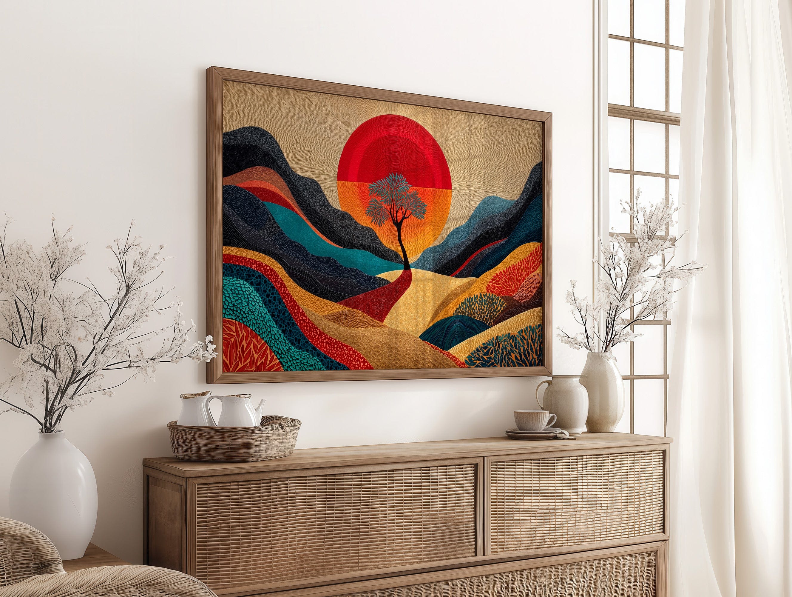 Lone Tree Dances At Sunset's Peak