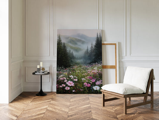 Mountain Meadow Wakes In Pink