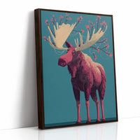 Moose Adorned in Berries
