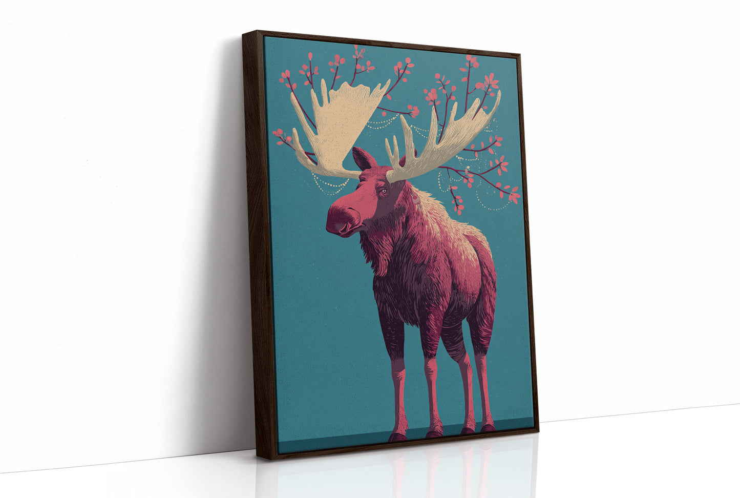 Moose Adorned in Berries