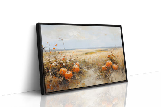 Pumpkins Rest In Golden Fields