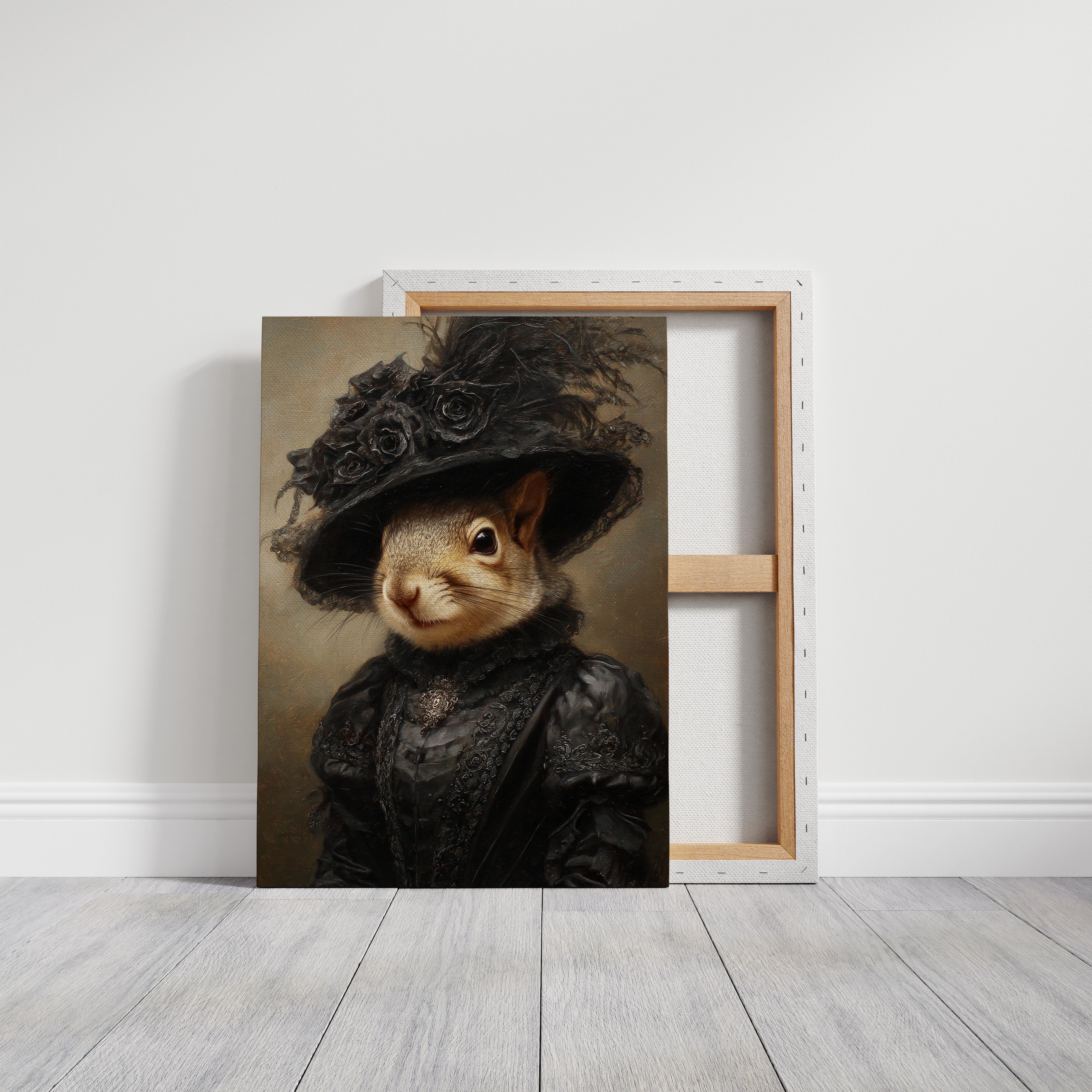 Regal Squirrel in Victorian Attire