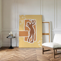 Copper Notes Float Through Golden Air