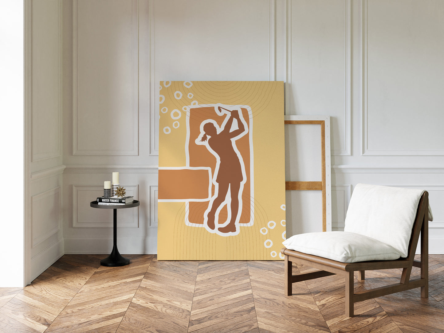 Copper Notes Float Through Golden Air