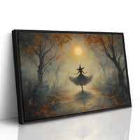 Moonlit Dance Through Autumn's Path