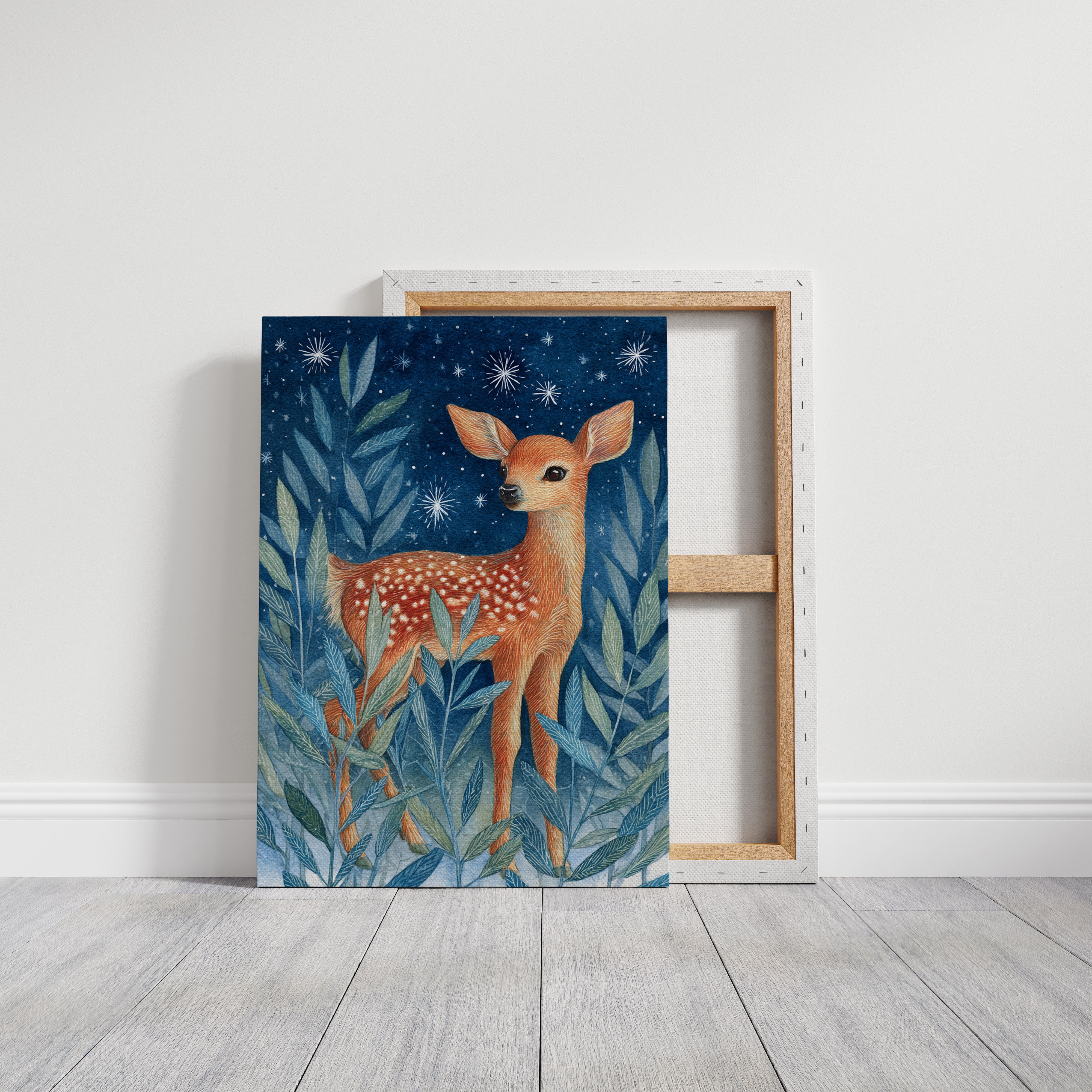 Fawn Among Starry Leaves