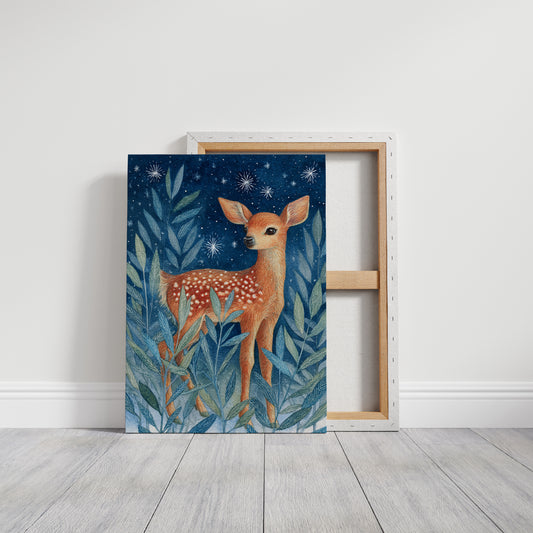 Fawn Among Starry Leaves