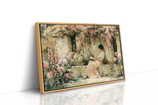 Reading Beneath the Rose Arbor