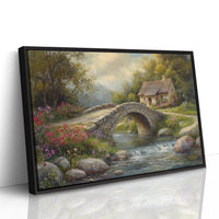 Summer Blooms By Stone Bridge Path