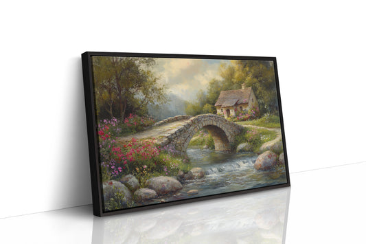 Summer Blooms By Stone Bridge Path