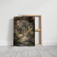 Ethereal Garden Beckons Through Morning Light