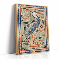 Heron Among The Reeds