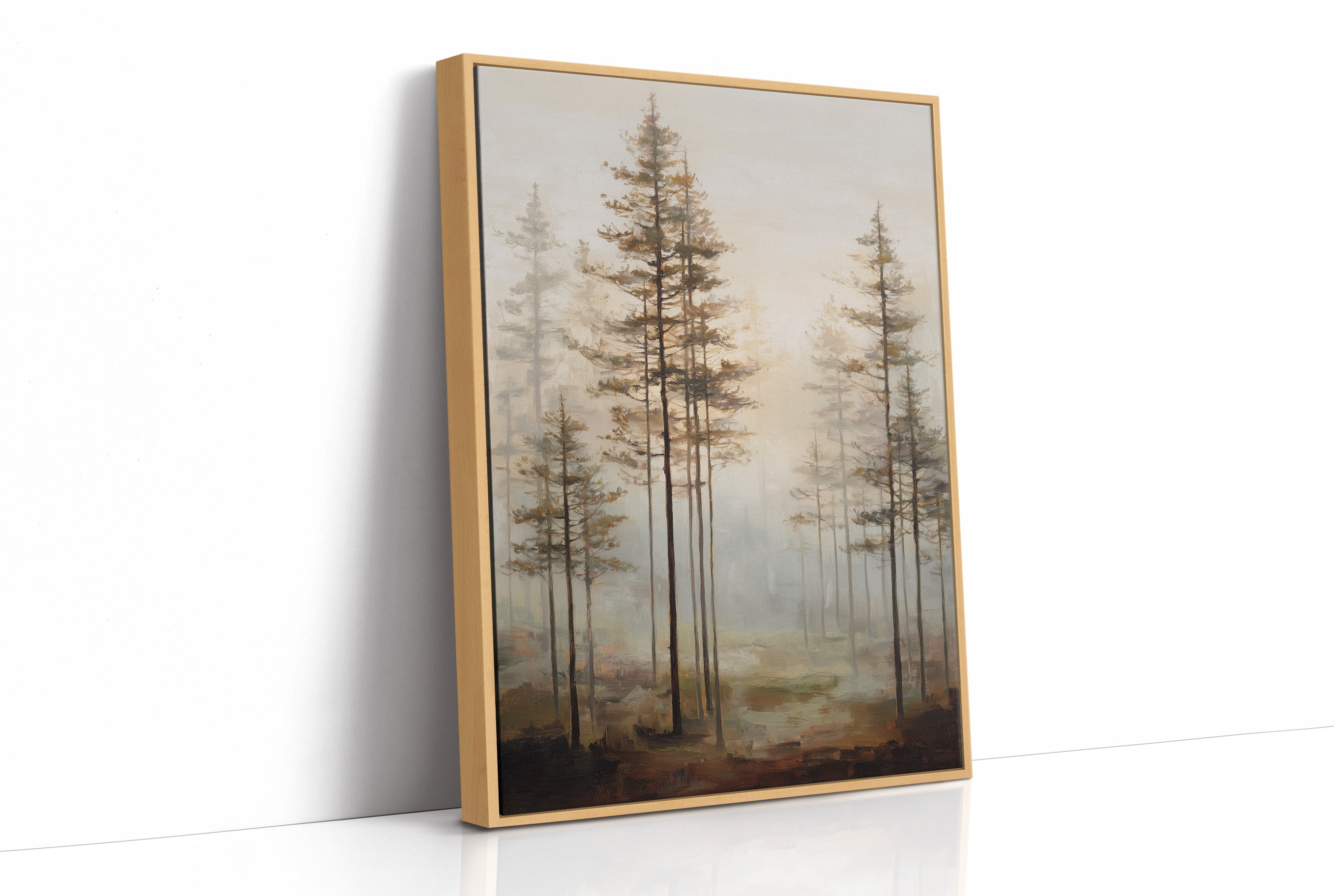 Morning Mist Among Pines