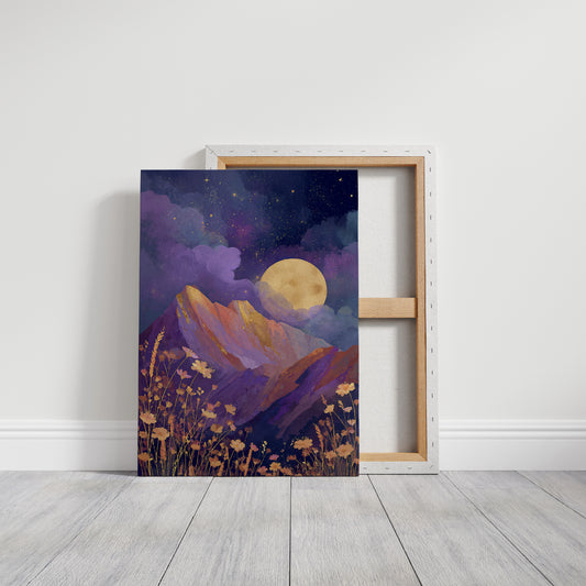 Moonlit Serenade of Wildflowers