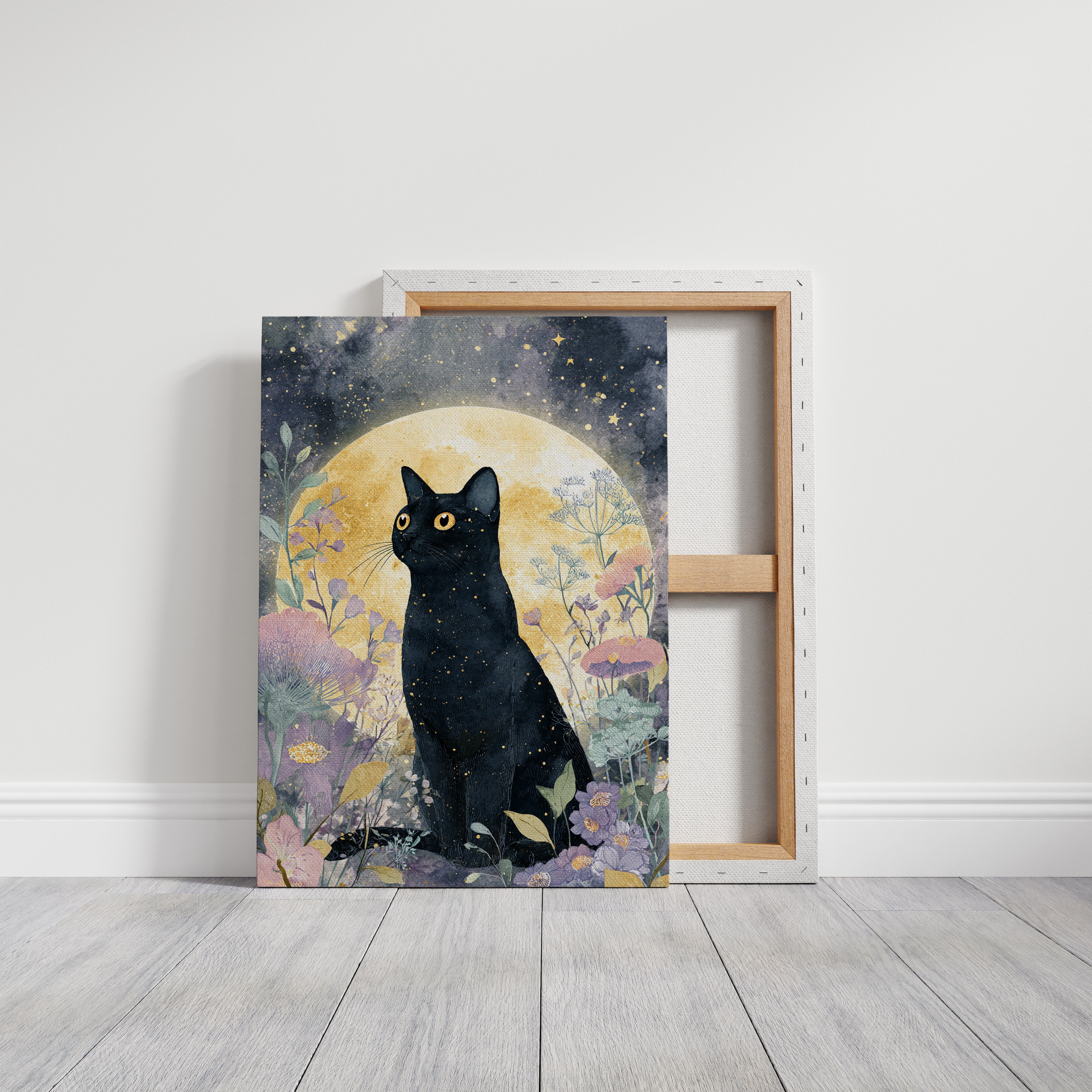 Starlit Vigil Among Blossoms