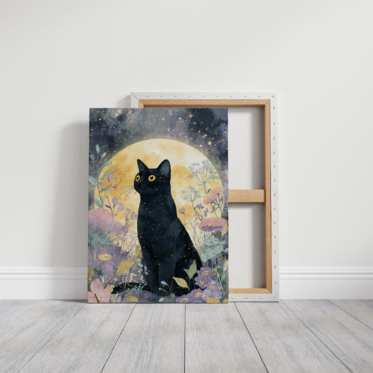 Starlit Vigil Among Blossoms