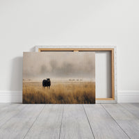 Lone Sheep Among Golden Fields