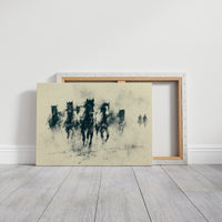 Herd Emerging From the Dust