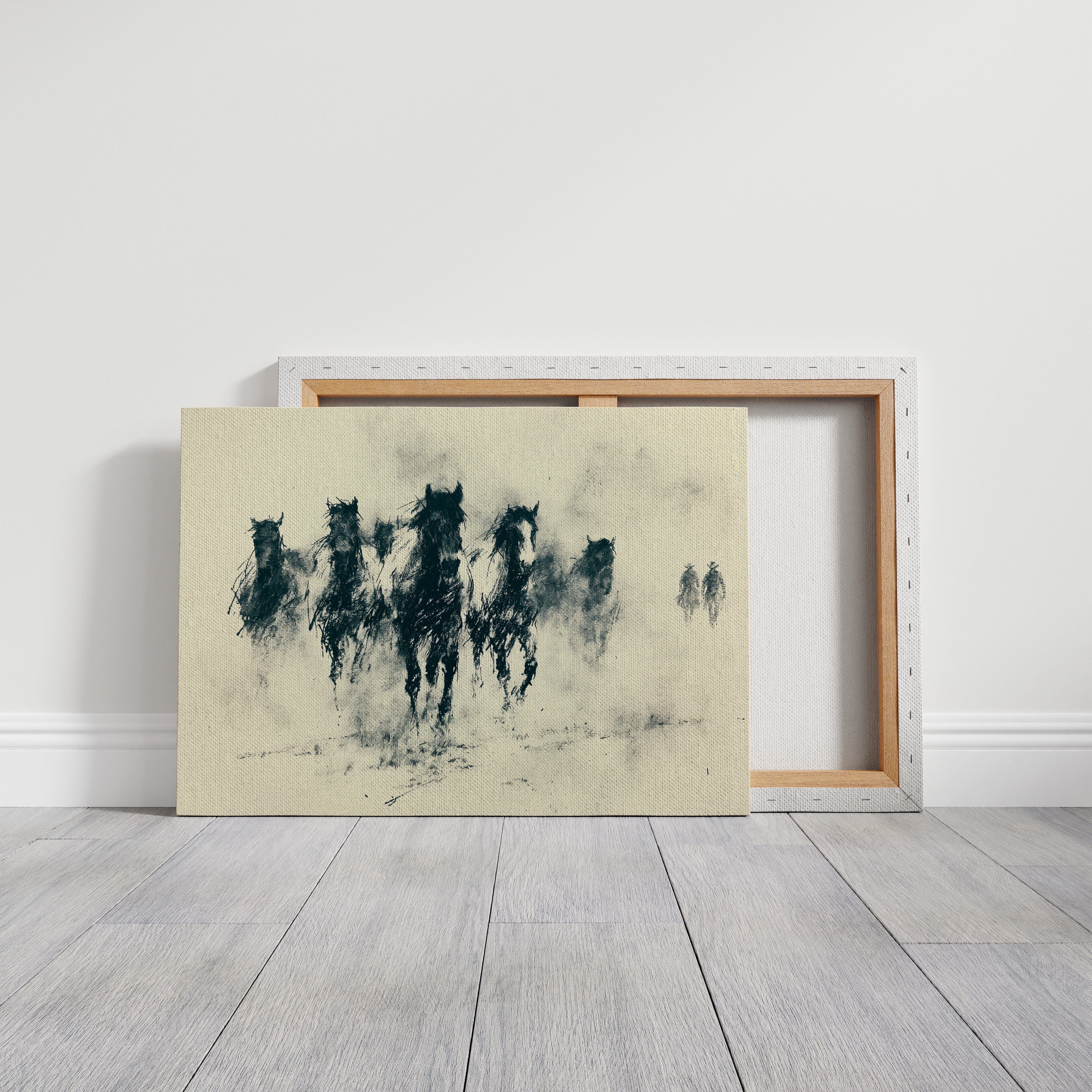 Herd Emerging From the Dust