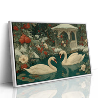 Two Swans, Winter Garden