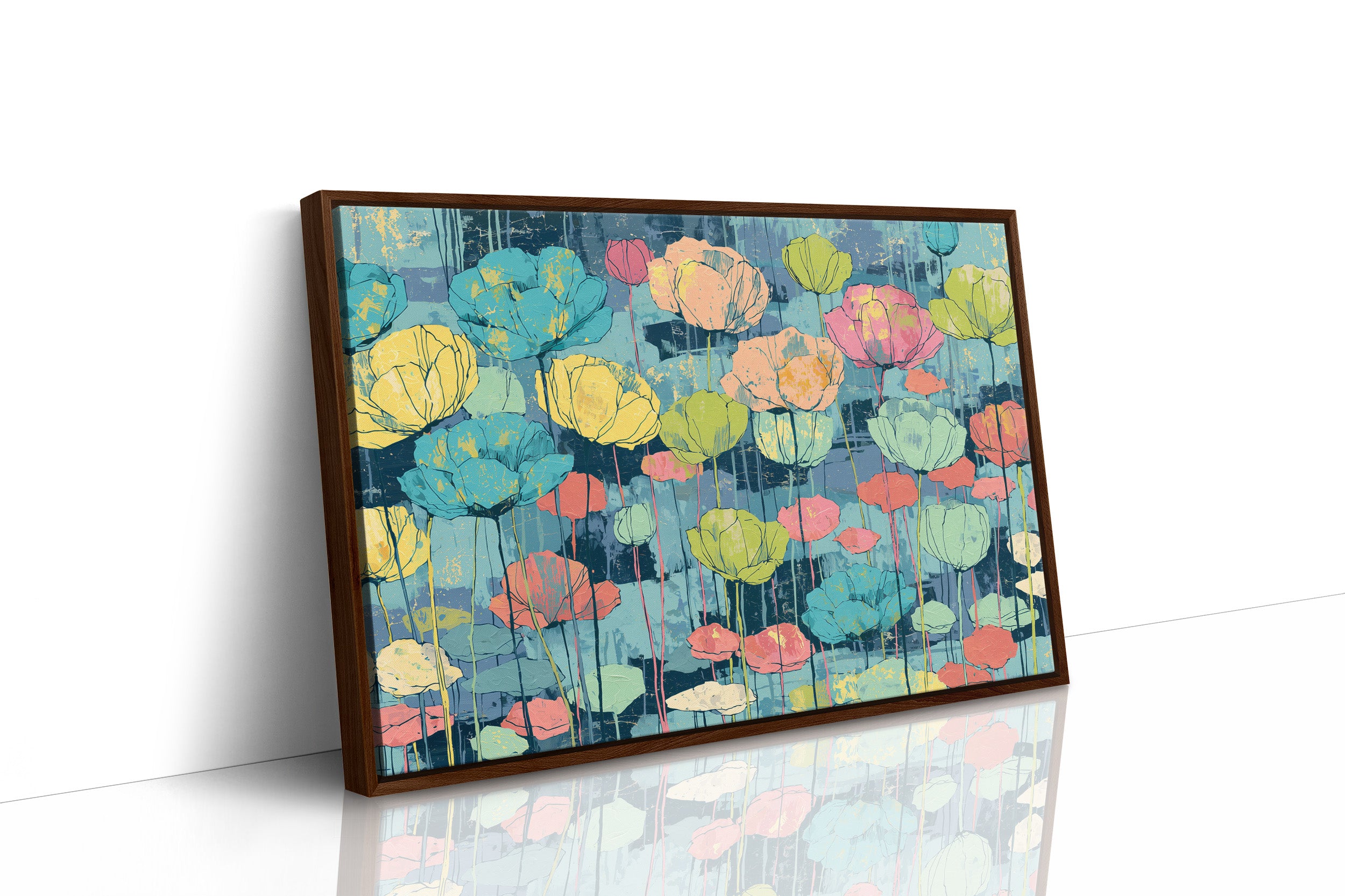 Poppy Pond, Impressionist Rainbow