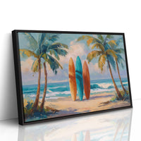 Surfboards Await Turquoise Tides