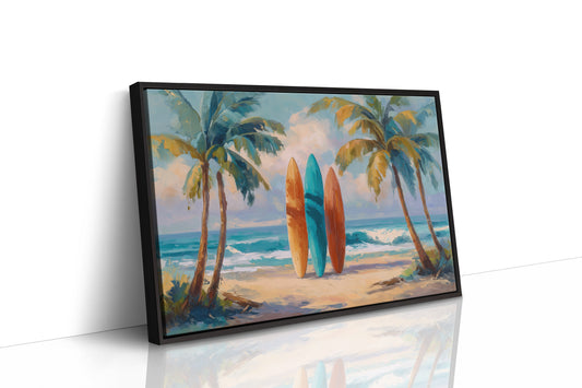 Surfboards Await Turquoise Tides