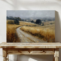 Winding Path Through Golden Fields