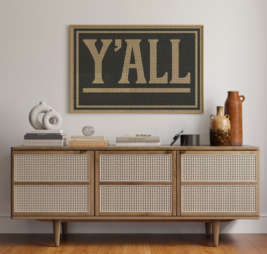 Y’ALL Mosaic Wall Art
