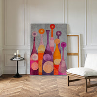 Wine Bottles Dance At Twilight