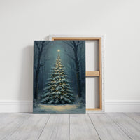 Silent Night Between Winter Trees