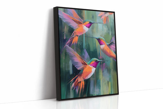 Emerald Symphony of Nectar Seekers