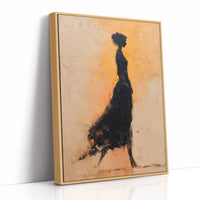 Silhouette In Golden Ember