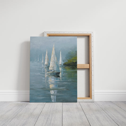 Sails Embrace the Morning Mist