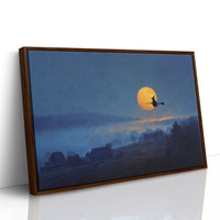 Harvest Moon Beckons Ancient Flight