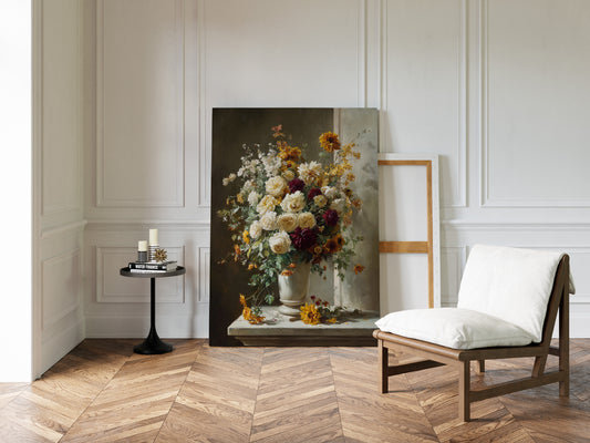 Roses And Dahlias Paint Autumn's Symphony