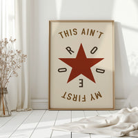 Rodeo Star Western Quote Print