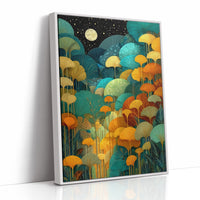 Moonlit Ginkgo Garden Glows Bright