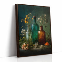 Wildflowers Caught In Vintage Glass