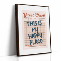 Check, Please — I'm Staying
