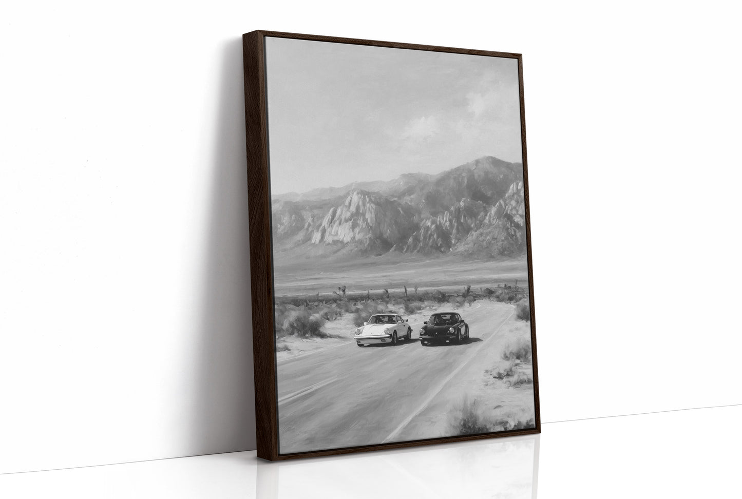 Desert Roads and Distant Peaks