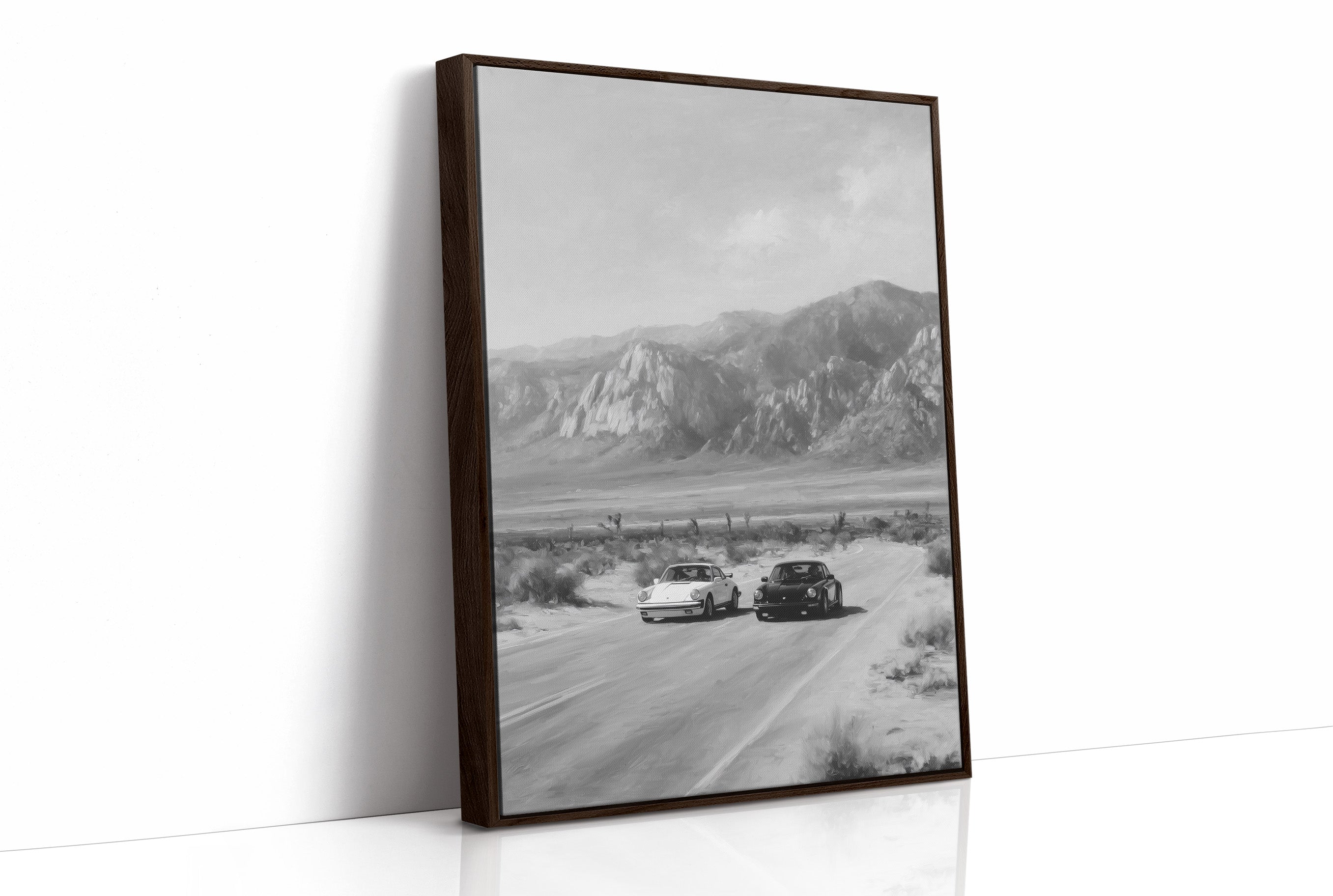 Desert Roads and Distant Peaks