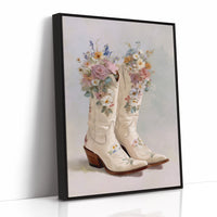 Wildflower Waltz in Ivory Leather