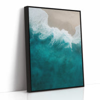 Aerial Drift Over Turquoise Tide