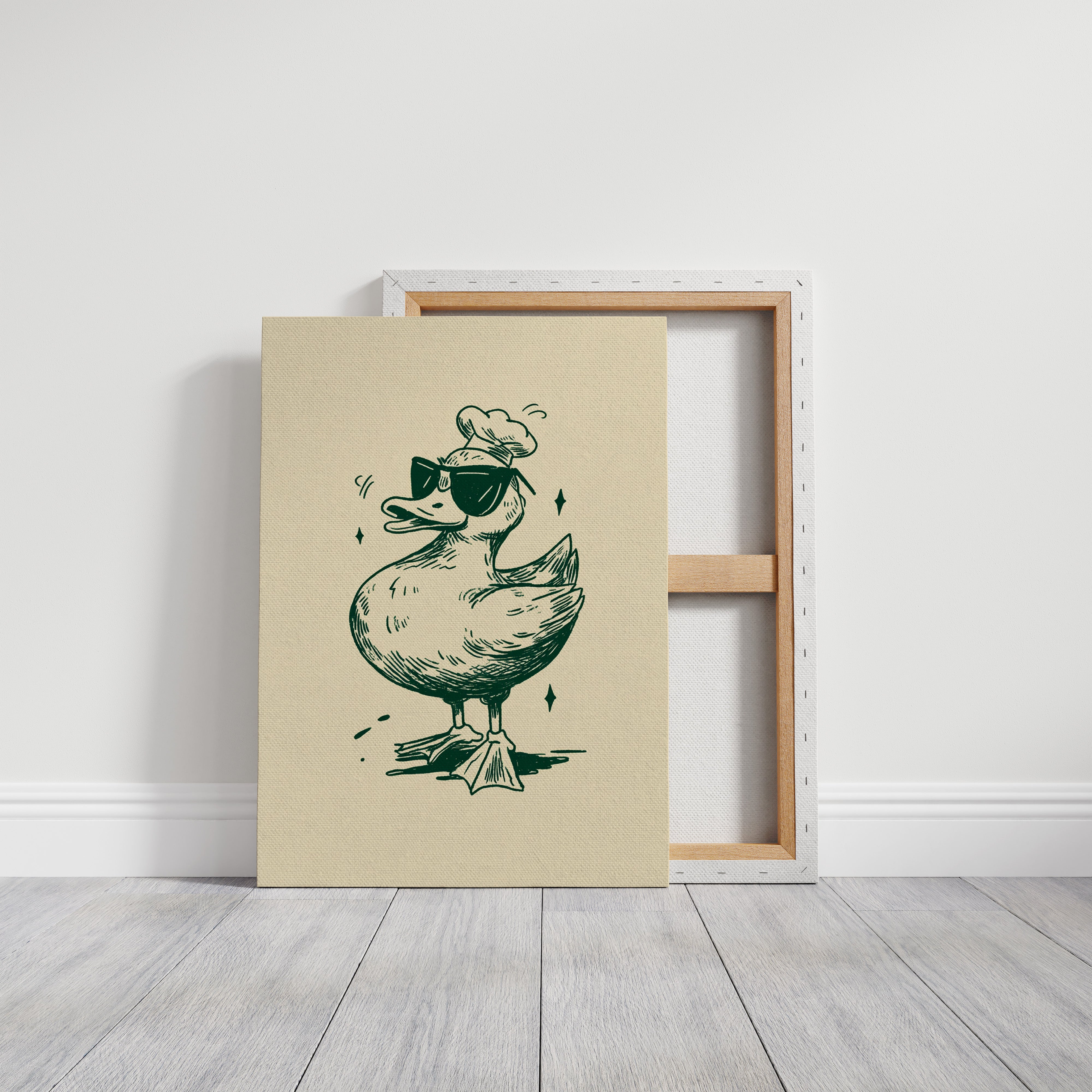 The Chef Duck Struts Proudly