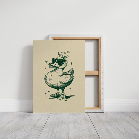 The Chef Duck Struts Proudly