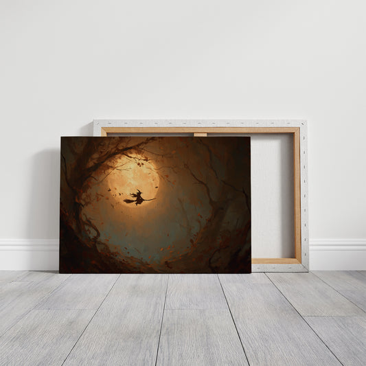 Autumn Flight Through Amber Light